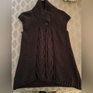 Express Women's Cowl Neck Sweater - Dark Brown